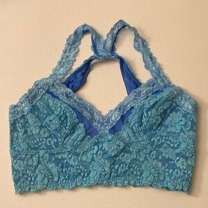 Free People Teal Lace Bralette